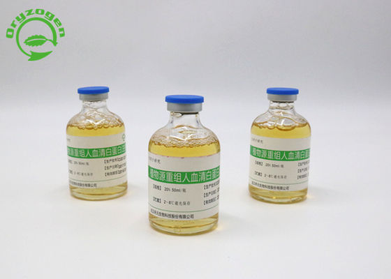 Líquido humano de recombinação molecular da albumina de soro do peso 65 KD na terapia de pilha